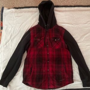 Empyre Button Down Flannel Hoodie